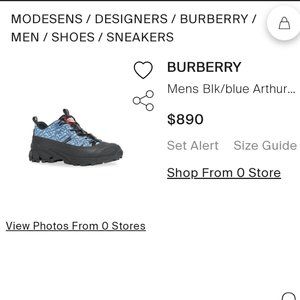 Mens Burberry London Arthur Sneakers